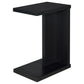 Clower Engineered Wood C-Shaped Sofa Side Table Black