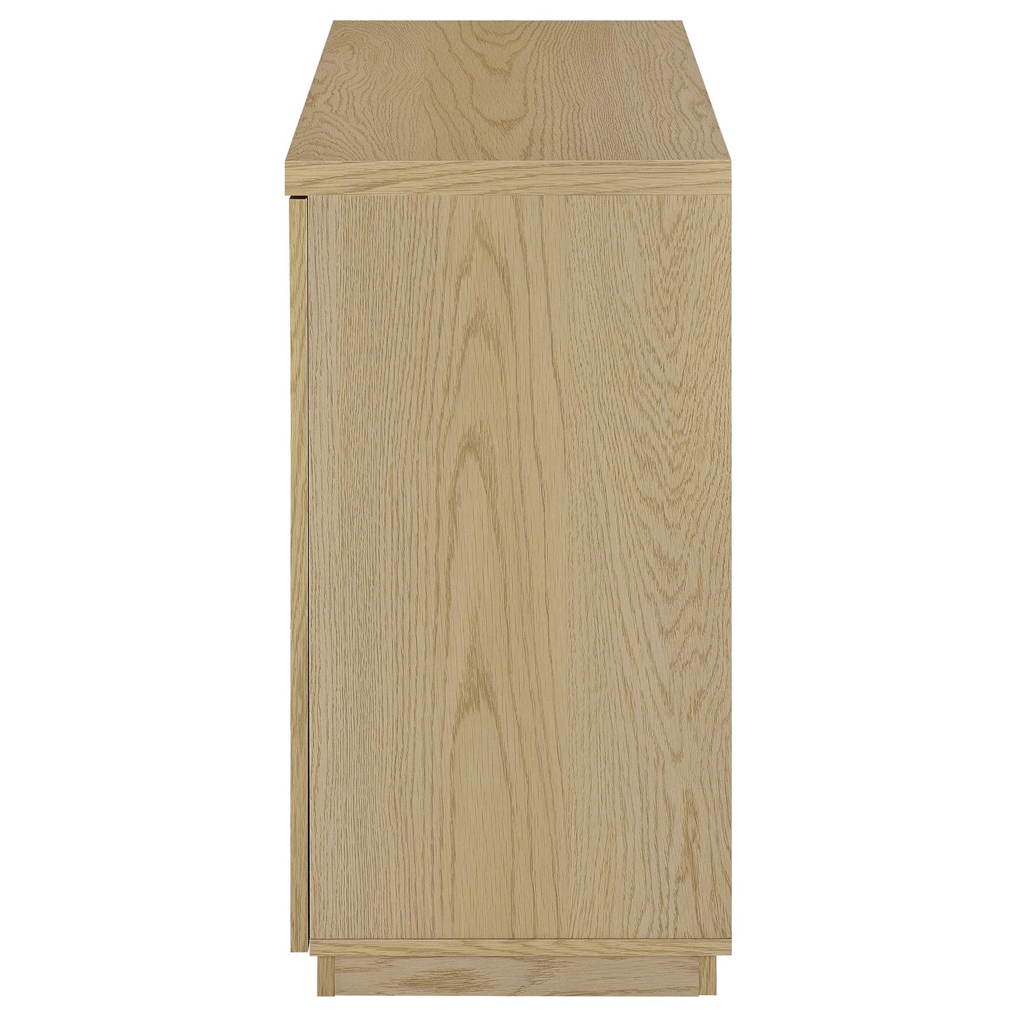 Tilbury 2-door Glass Front Accent Display Cabinet Light Oak - Discount Furniture Connection