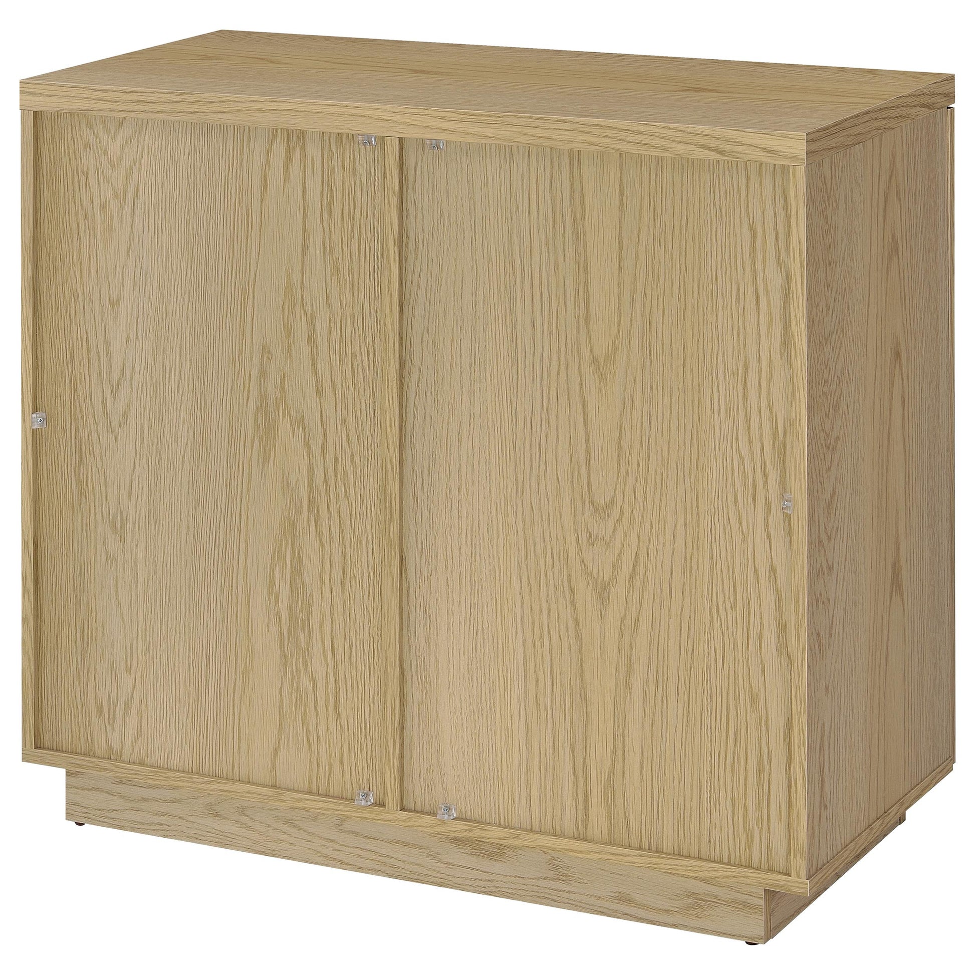 Tilbury 2-door Glass Front Accent Display Cabinet Light Oak - Discount Furniture Connection