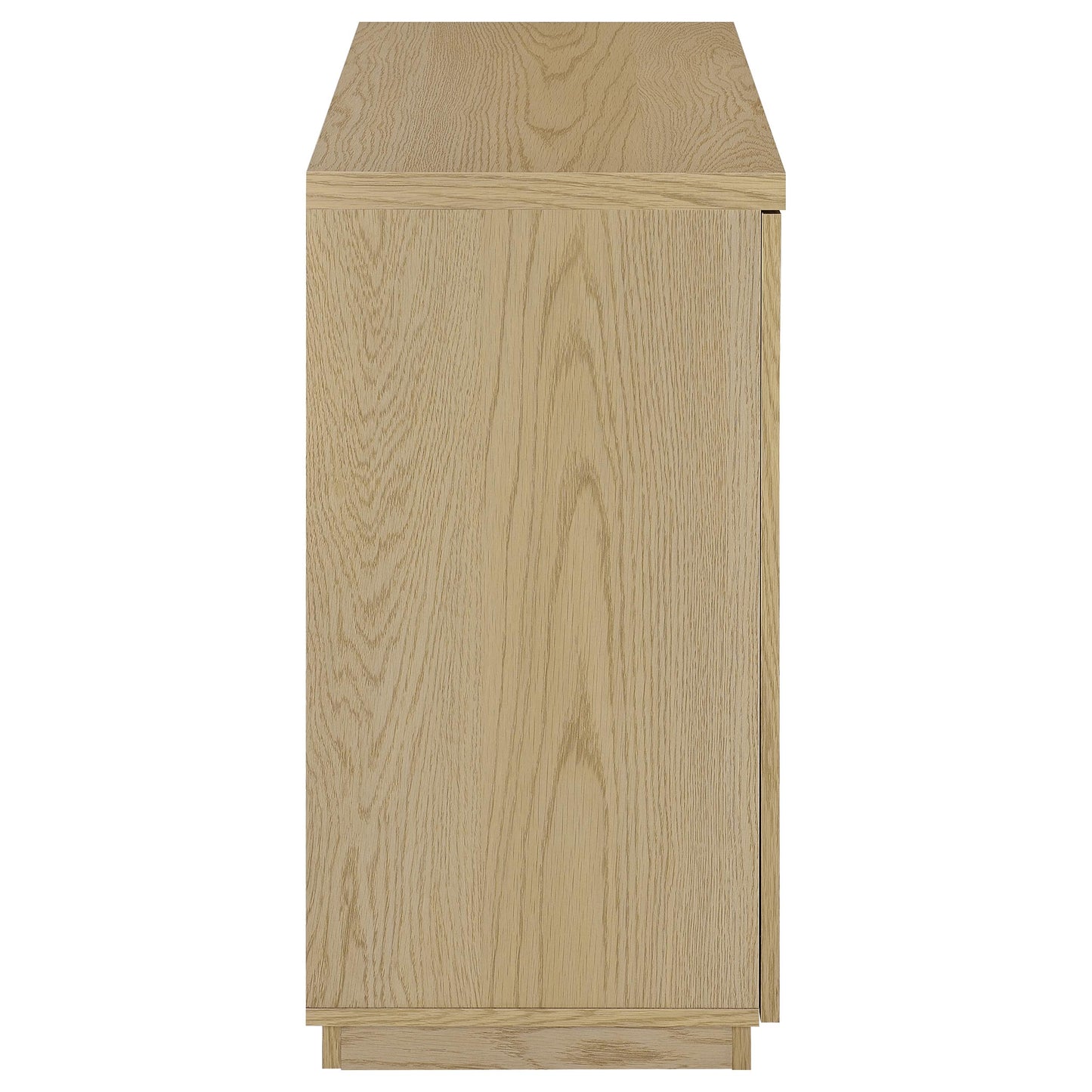Tilbury 2-door Glass Front Accent Display Cabinet Light Oak - Discount Furniture Connection