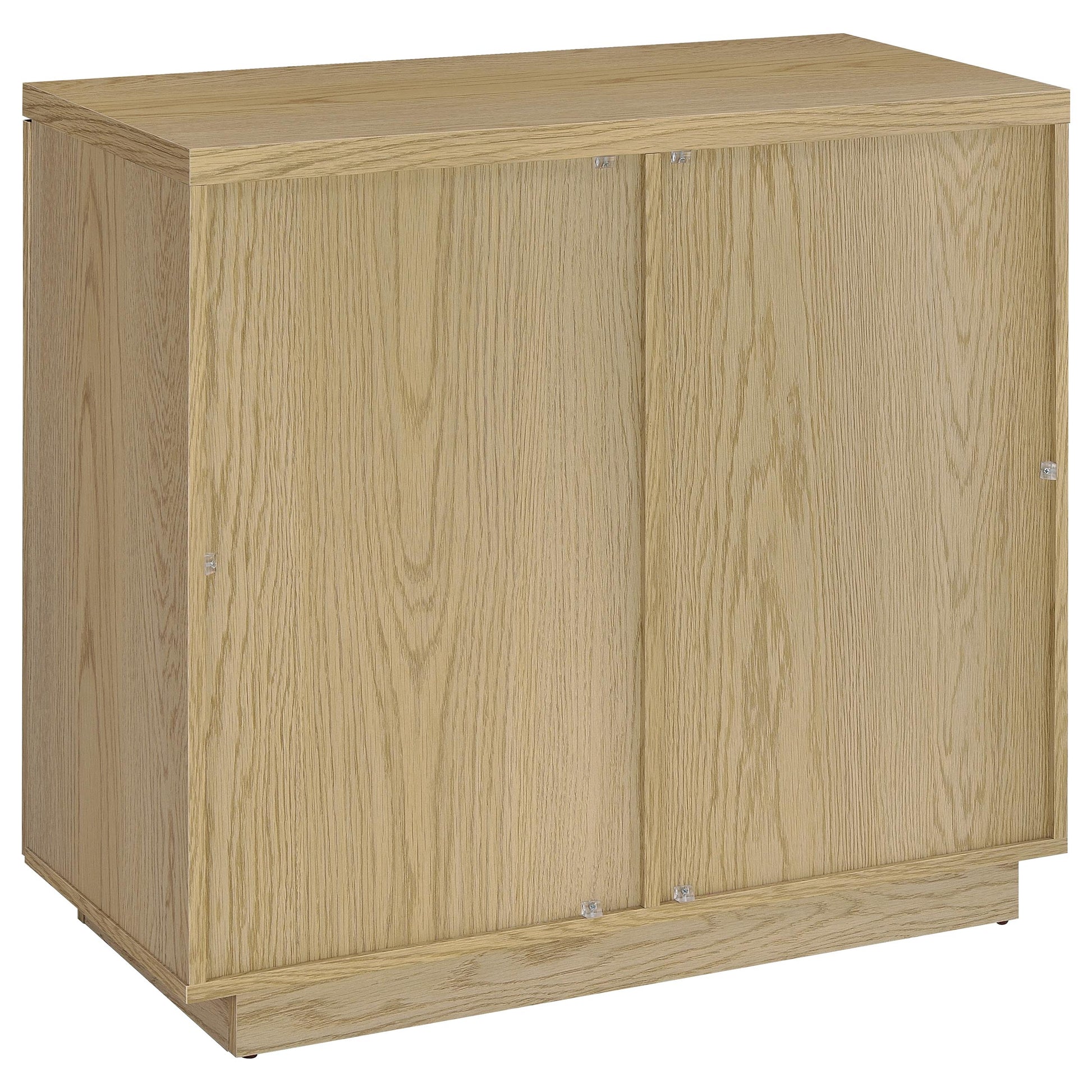 Tilbury 2-door Glass Front Accent Display Cabinet Light Oak - Discount Furniture Connection