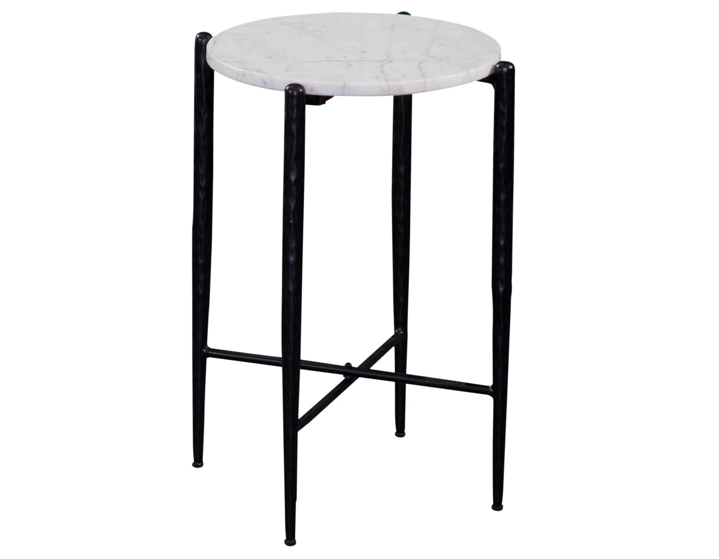 Loxie Solid Marble Top 16″ Round End Table