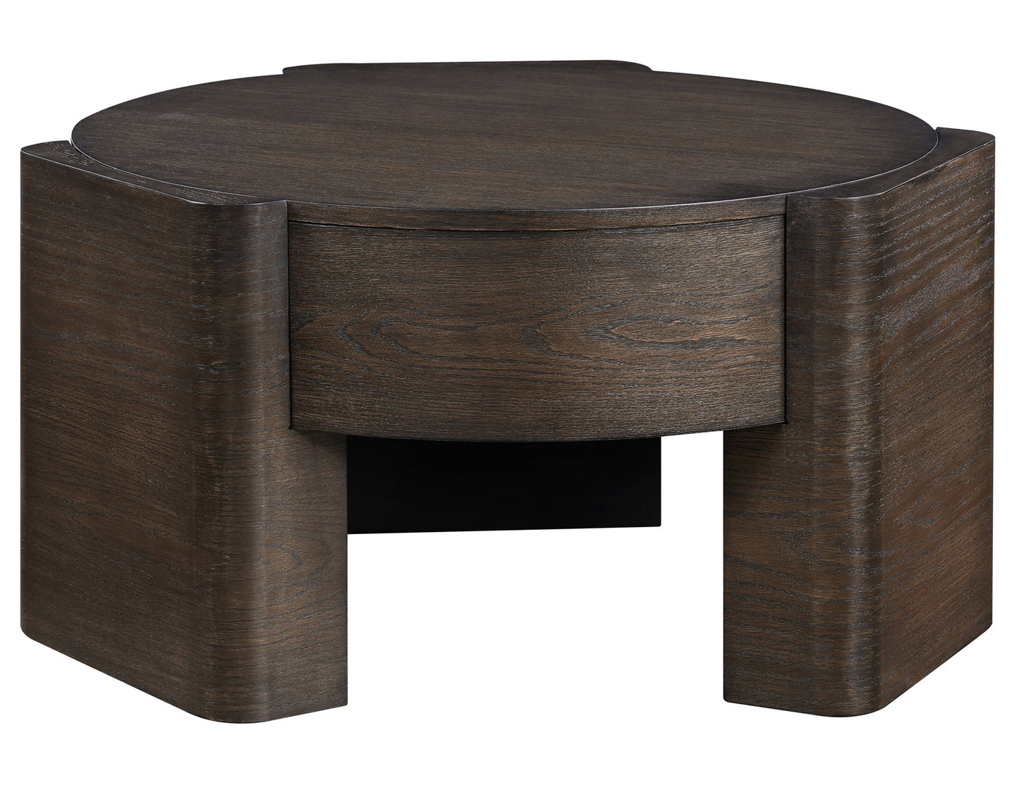 Salina 32.5″ Round Coffee Table with Casters