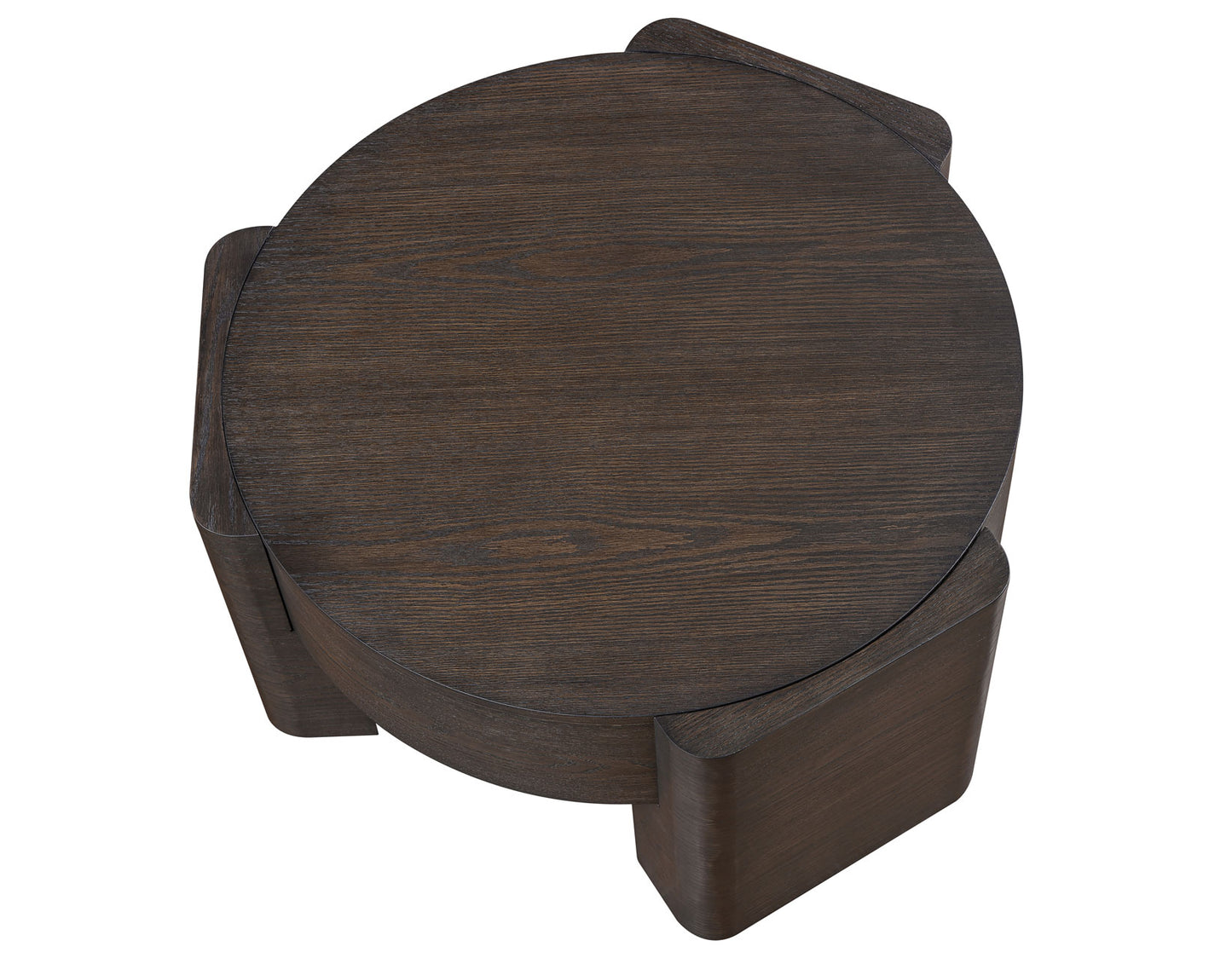 Salina 32.5″ Round Coffee Table with Casters