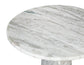 Joni 18″ Round Fantasy Gray Marble Accent End Table