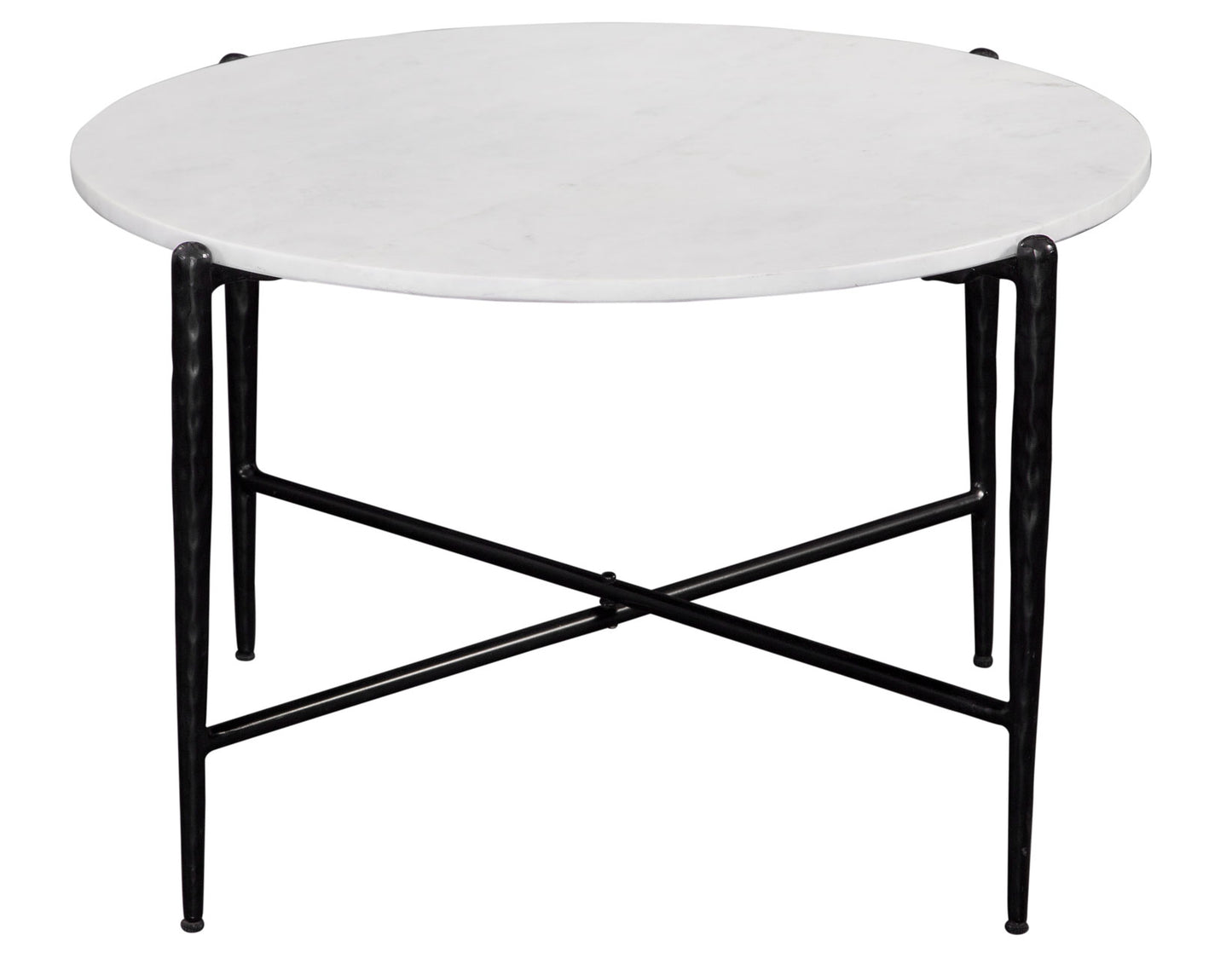 Loxie 3-Piece Round Solid White Marble Top Tables
