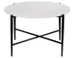 Loxie 3-Piece Round Solid White Marble Top Tables