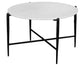 Loxie 3-Piece Round Solid White Marble Top Tables