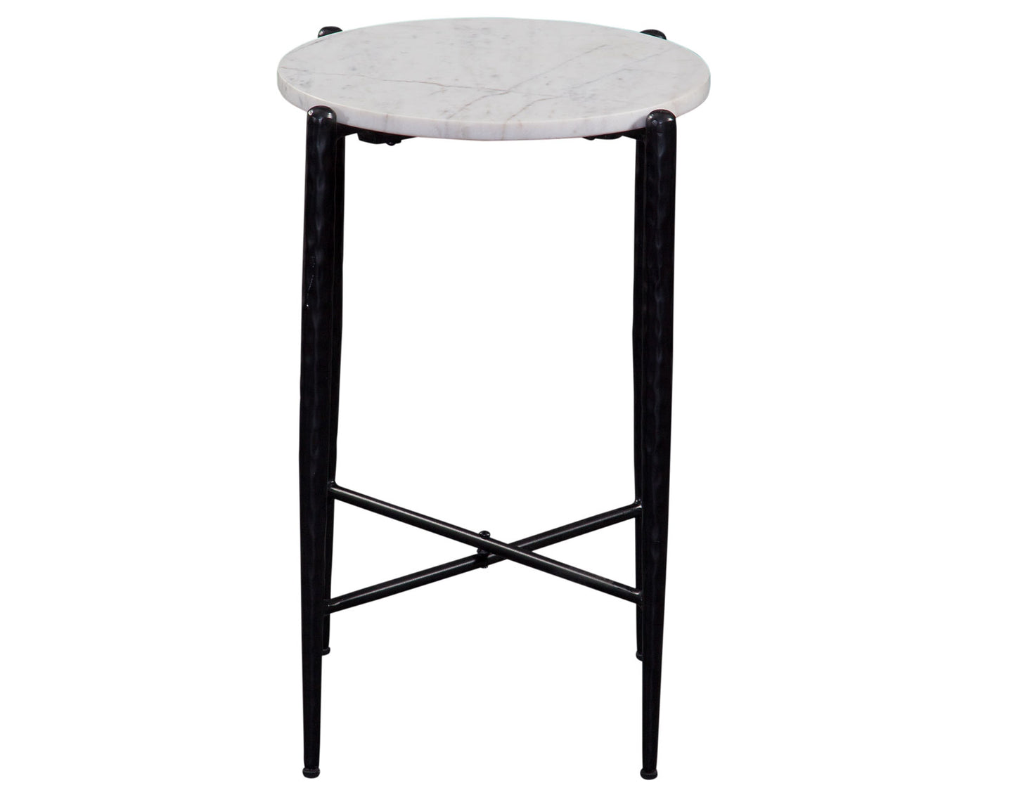 Loxie 3-Piece Round Solid White Marble Top Tables