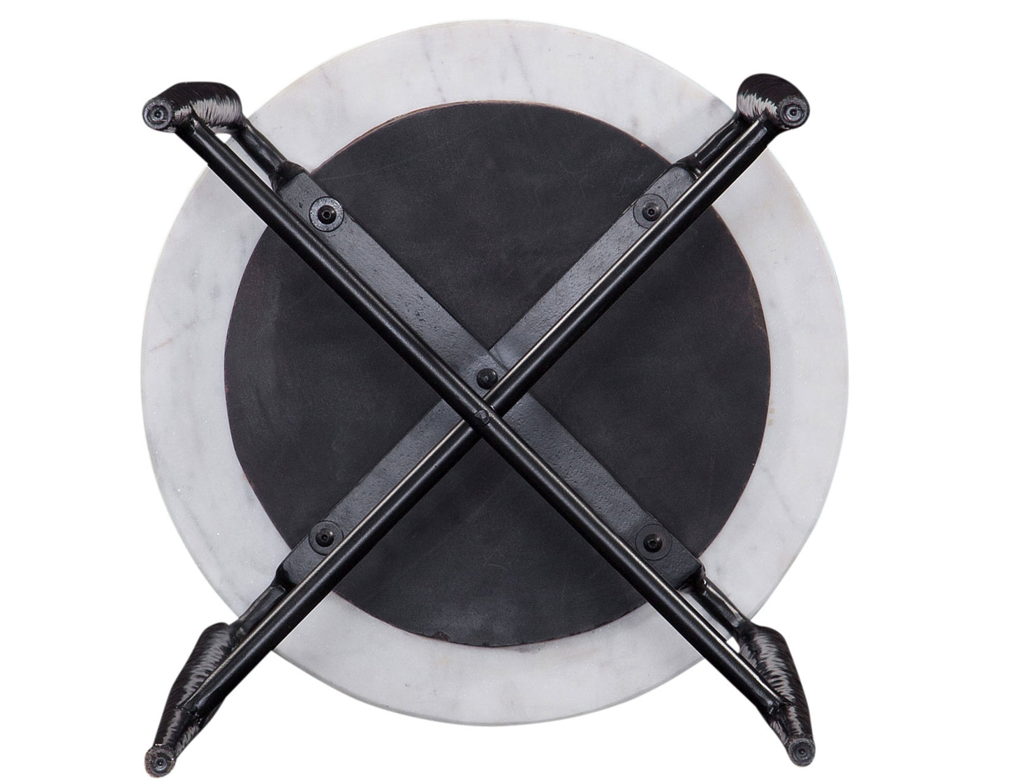 Loxie 3-Piece Round Solid White Marble Top Tables