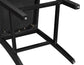 Joplin Solid Wood 24″ Farmhouse Counter Stool, Walnut and Ebony Finish