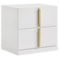 Ines 5-piece Eastern King Bedroom Set Grey and White High Gloss - Discount Furniture Connection