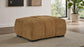 Octavia Upholstered Rectangular Ottoman Amber - Discount Furniture Connection