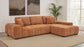 Octavia Upholstered Sectional Chaise Sofa Orange - Discount Furniture Connection
