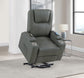 Armstrong Upholstered Power Lift Massage Recliner Grey