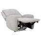 Sylmar Chenille Upholstered Power Recliner Dove Grey
