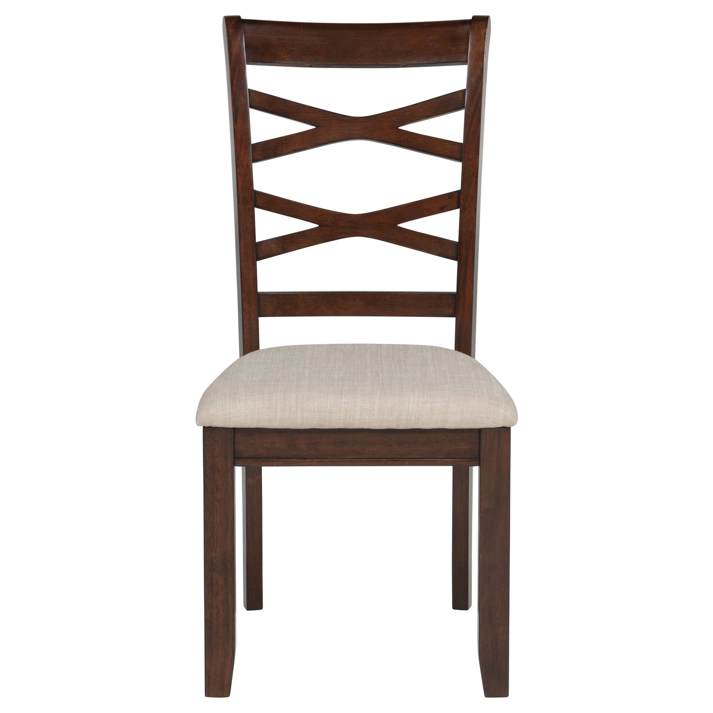 Barton 5-piece Round Wood Dining Table Set Dark Brown - Discount Furniture Connection
