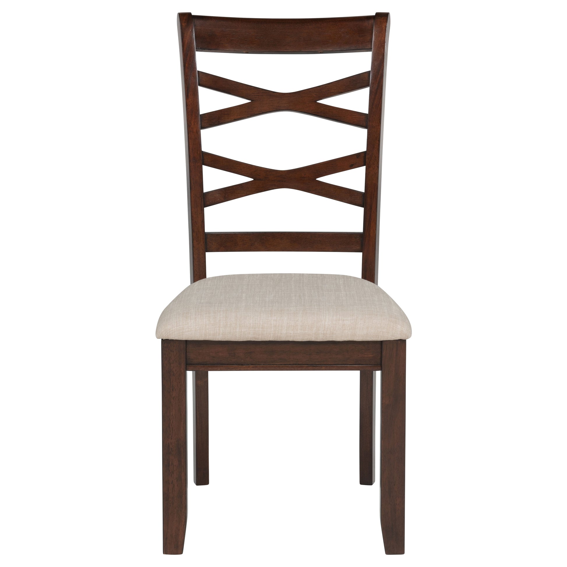 Barton 5-piece Round Wood Dining Table Set Dark Brown - Discount Furniture Connection