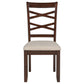 Barton 5-piece Round Wood Dining Table Set Dark Brown - Discount Furniture Connection