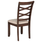 Barton 5-piece Round Wood Dining Table Set Dark Brown - Discount Furniture Connection