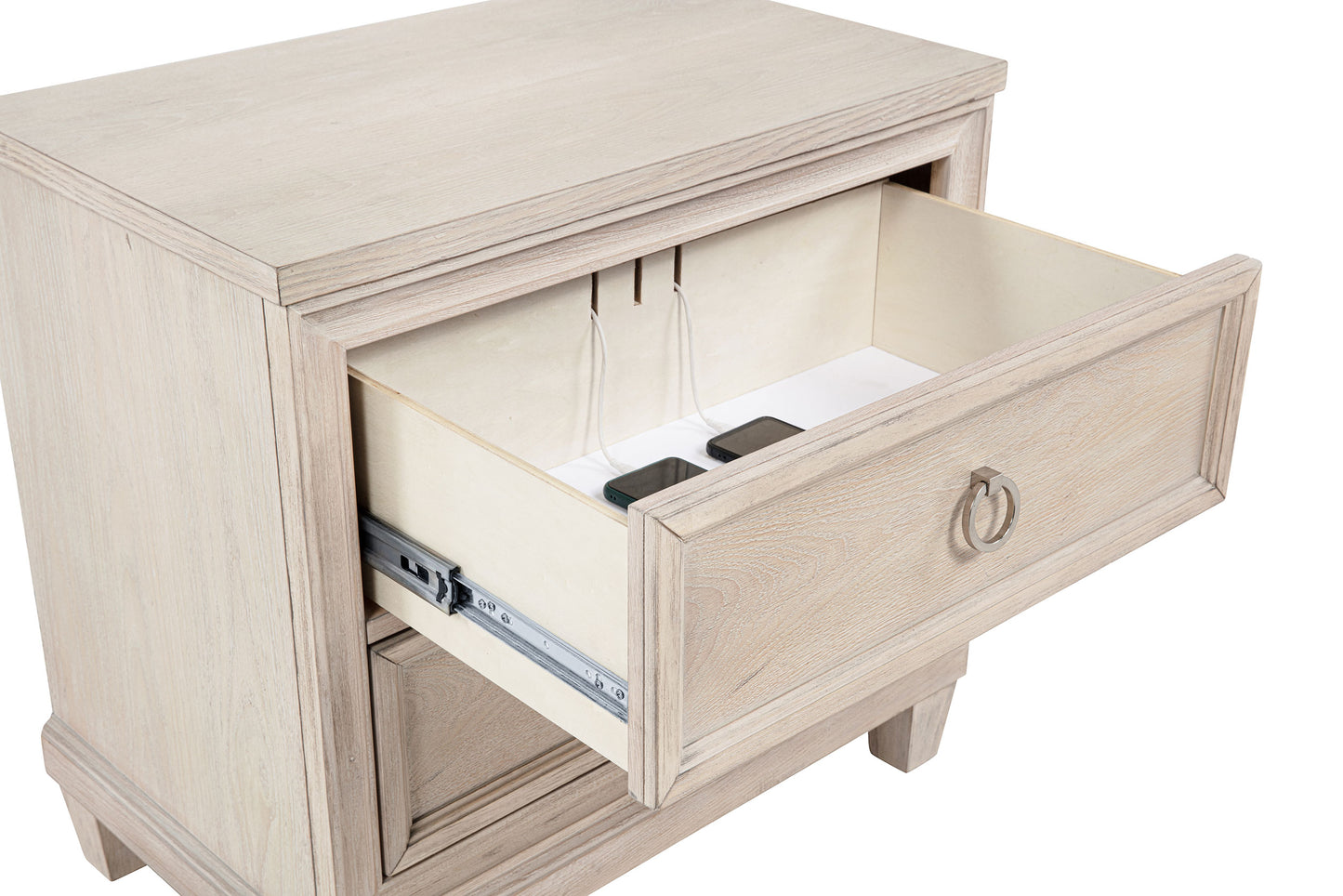 Pembroke 4-piece Eastern King Bedroom Set Washed Oak