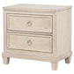 Pembroke 2-drawer Nightstand Bedside Table Washed Oak