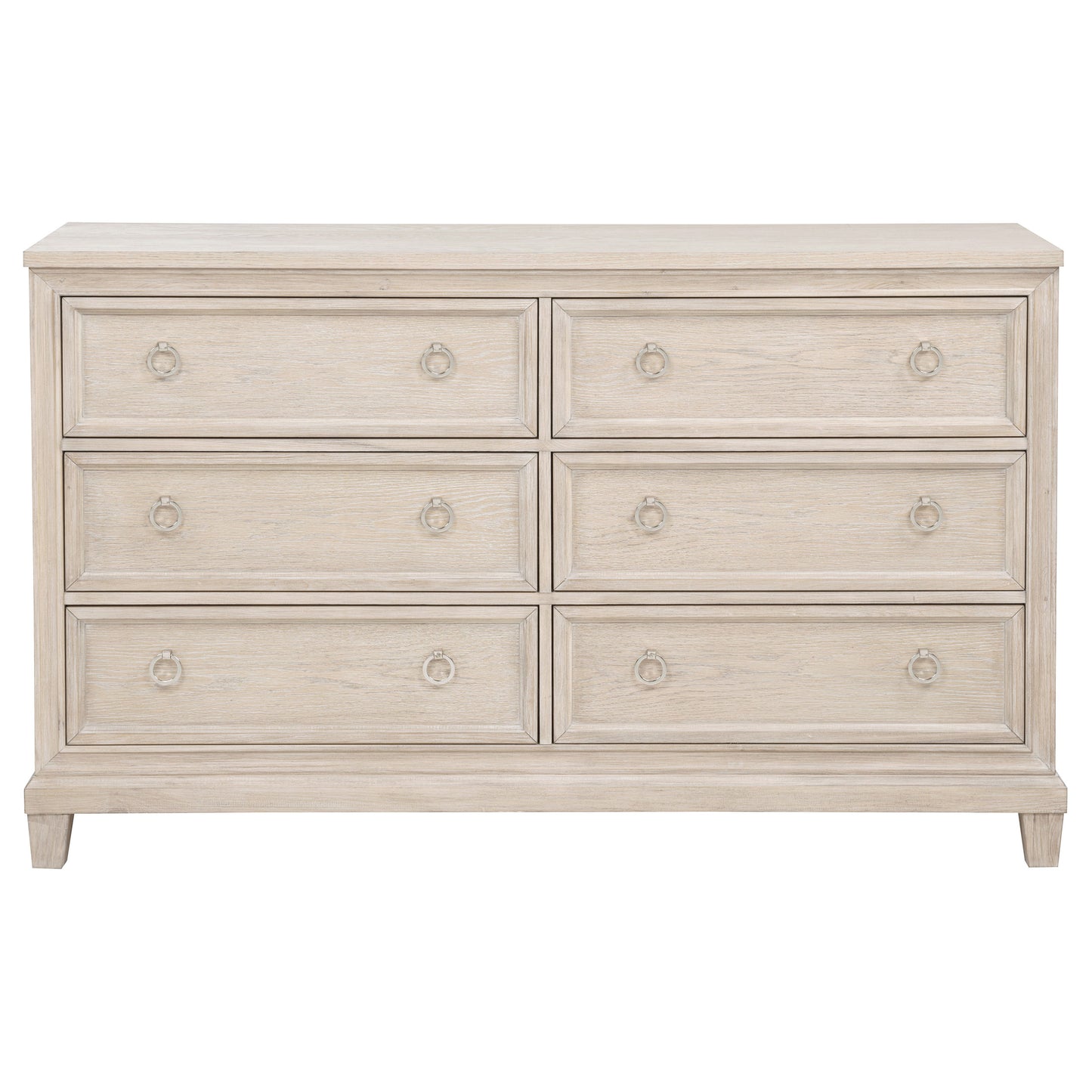 Pembroke 6-drawer Bedroom Dresser Cabinet Washed Oak - Discount Furniture Connection
