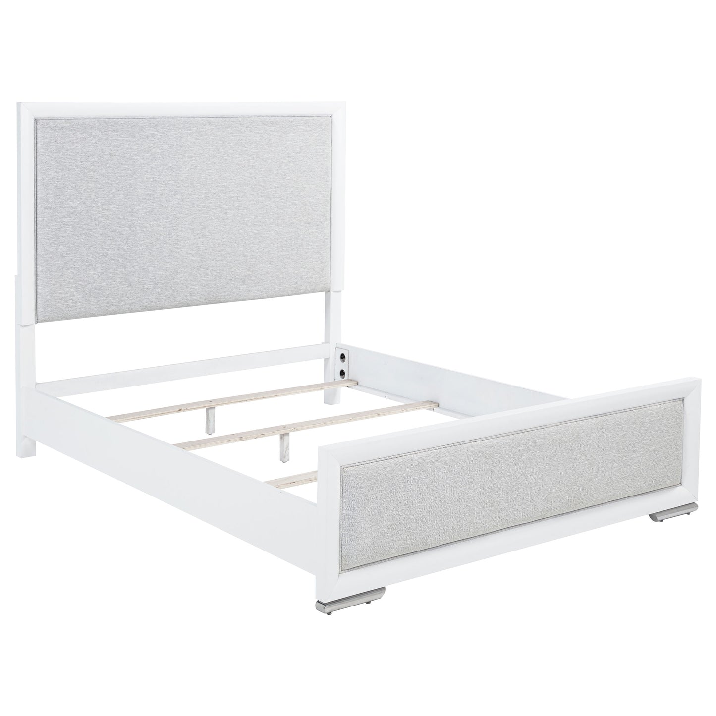 Gracemont 57-inch Queen Panel Bed Grey and White - Discount Furniture Connection