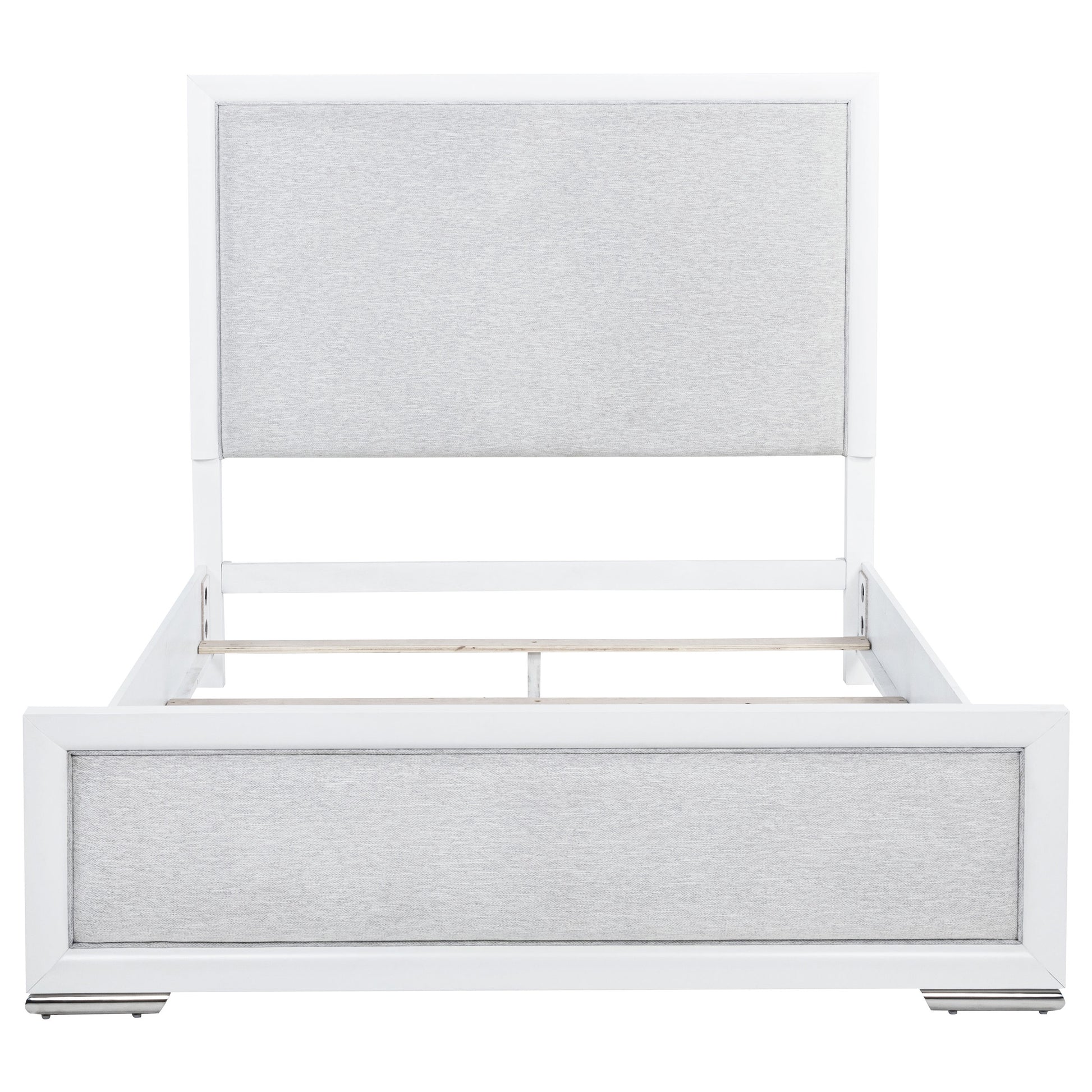 Gracemont 57-inch Queen Panel Bed Grey and White - Discount Furniture Connection