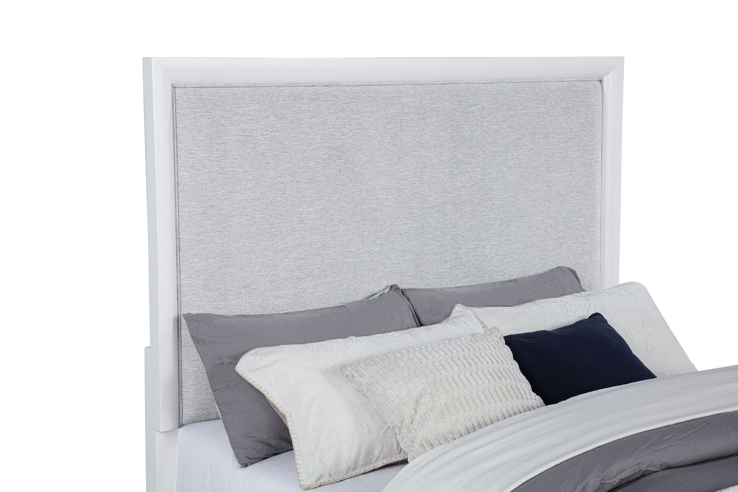 Gracemont 57-inch Queen Panel Bed Grey and White - Discount Furniture Connection