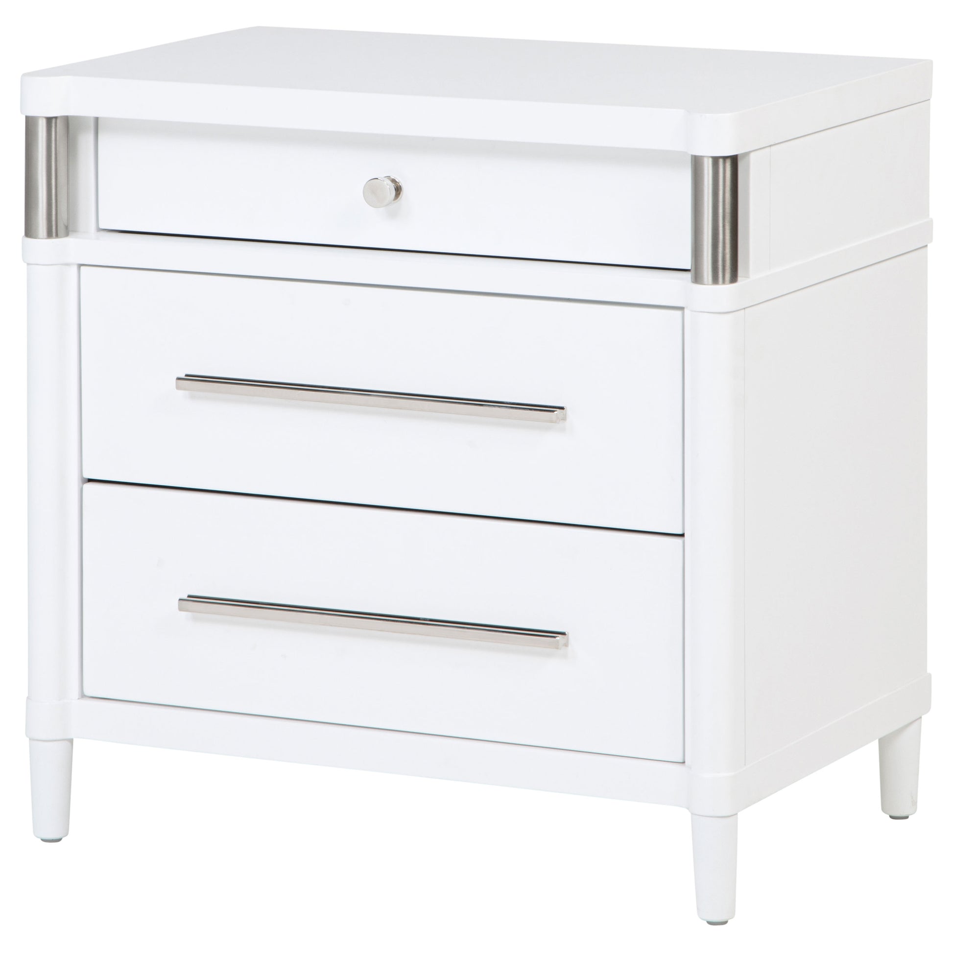 Gracemont 3-drawer Bedroom Nightstand Bedside Table White - Discount Furniture Connection