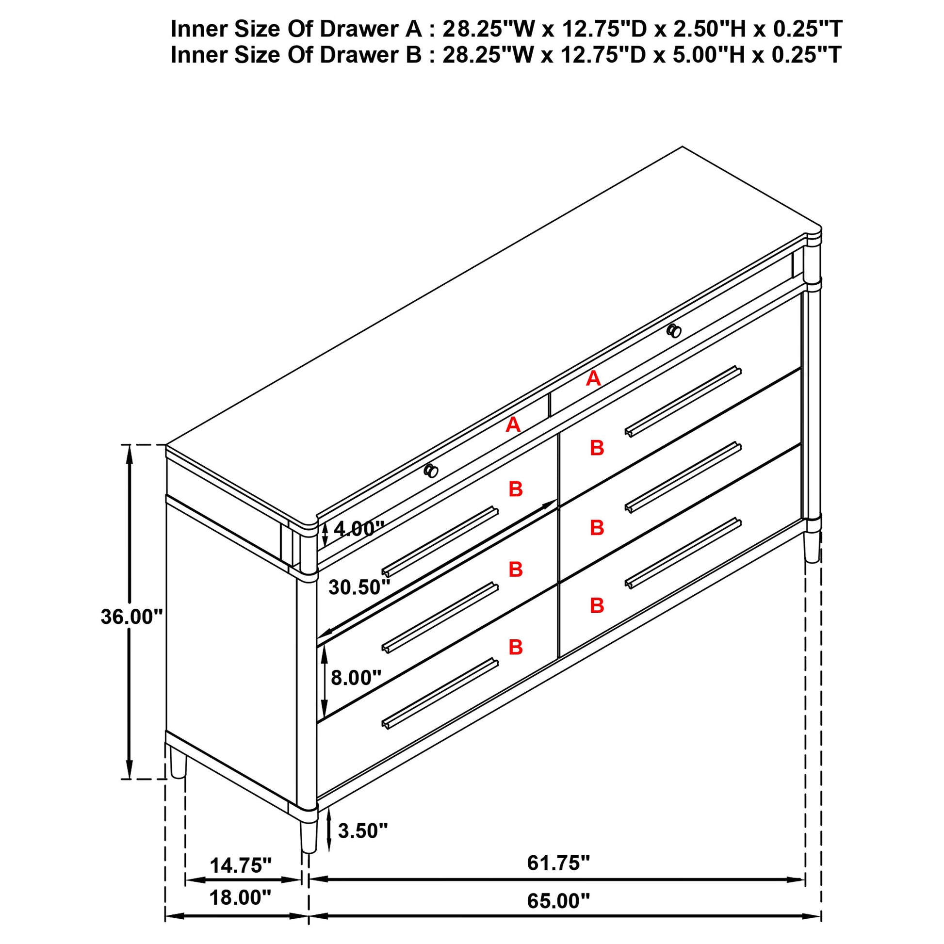 Gracemont 8-drawer Bedroom Dresser Cabinet White - Discount Furniture Connection