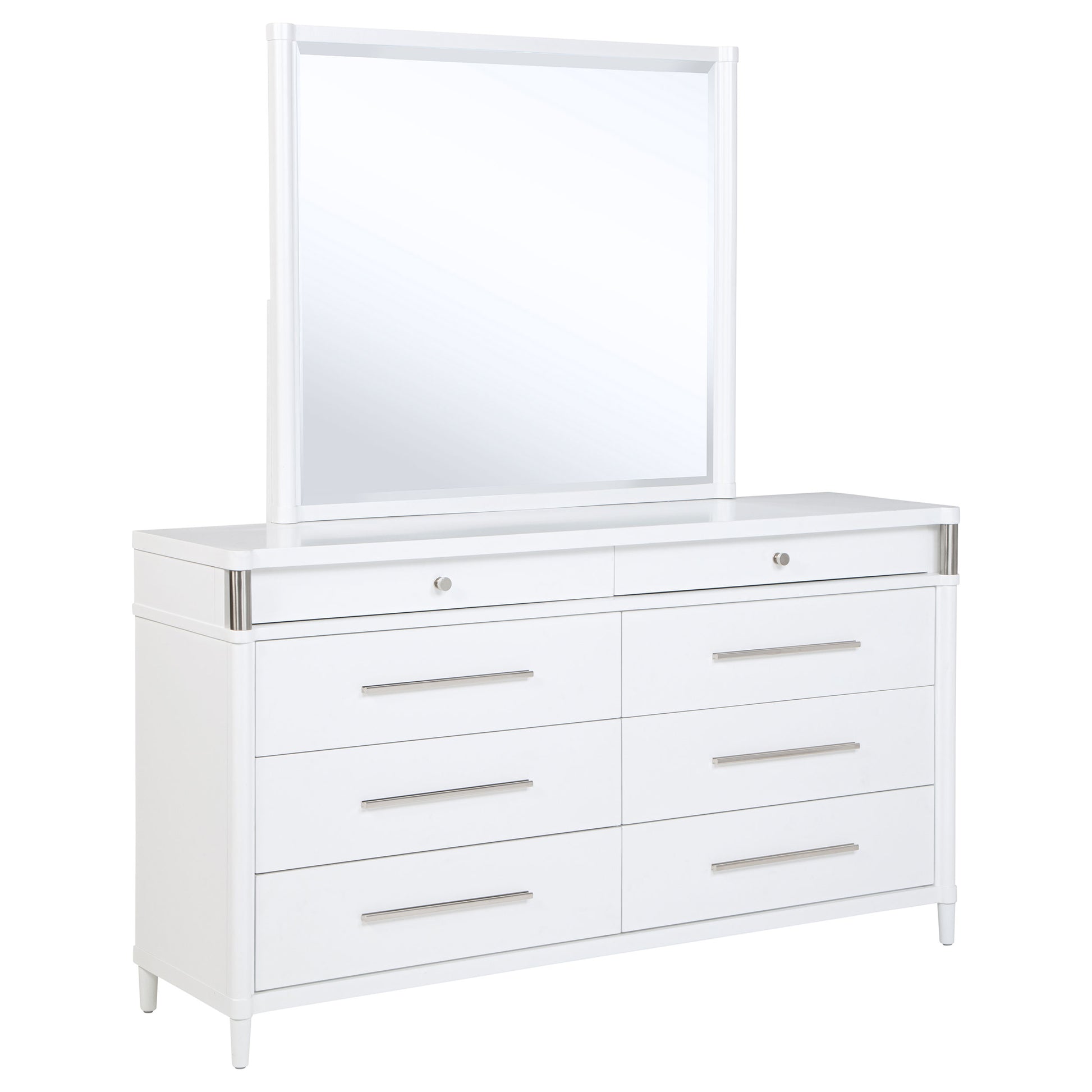 Gracemont 8-drawer Bedroom Dresser with Mirror White - Discount Furniture Connection