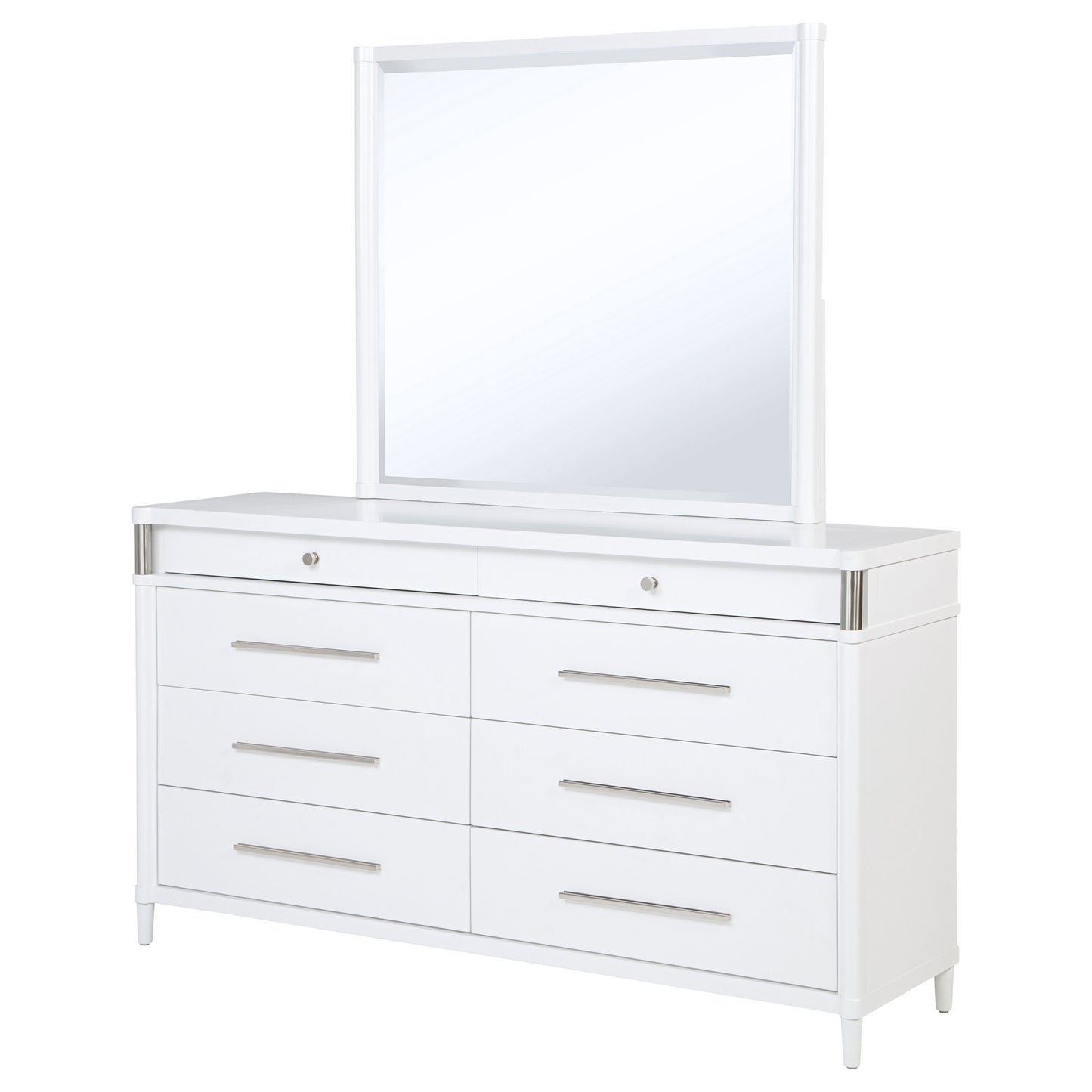 Gracemont 8-drawer Bedroom Dresser with Mirror White - Discount Furniture Connection