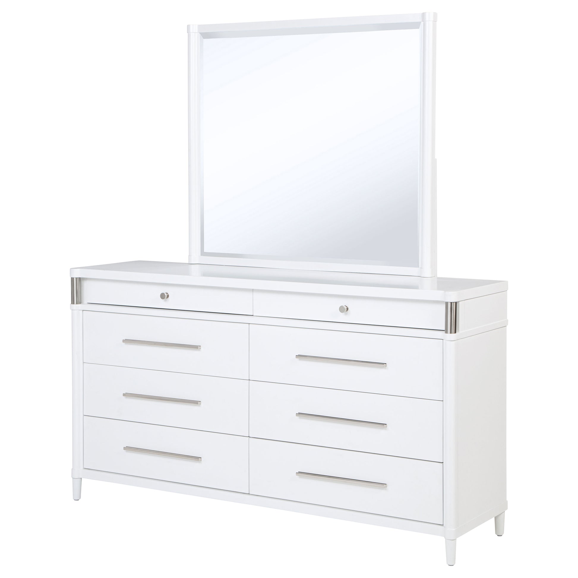 Gracemont 8-drawer Bedroom Dresser with Mirror White - Discount Furniture Connection