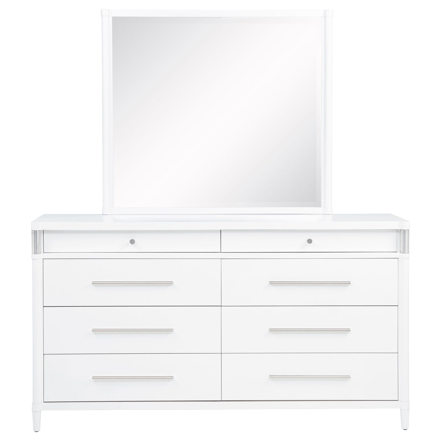 Gracemont 8-drawer Bedroom Dresser with Mirror White - Discount Furniture Connection