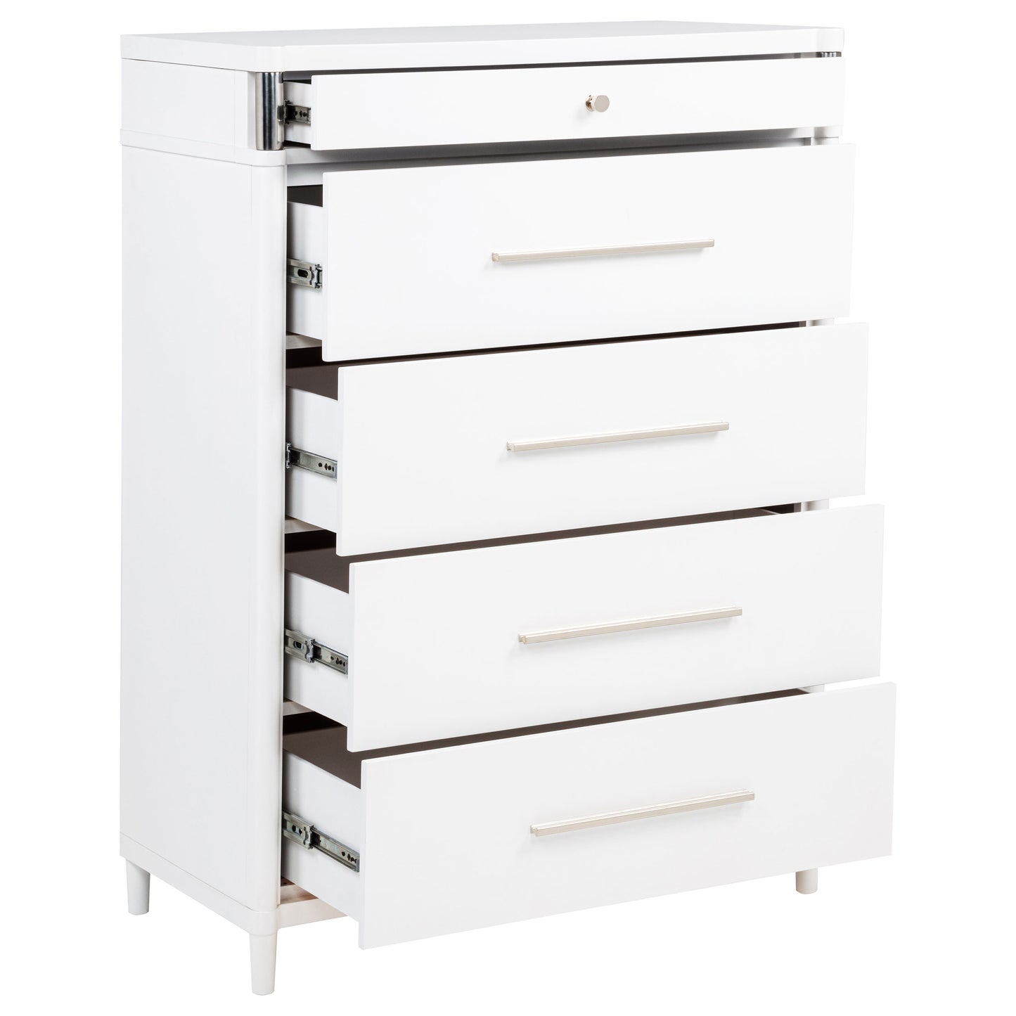 Gracemont 5-drawer Bedroom Chest of Drawers White - Discount Furniture Connection