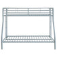Carson Metal Twin Over Full Bunk Bed Glossy Silver