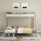 Carson Metal Twin Over Full Bunk Bed Glossy Silver