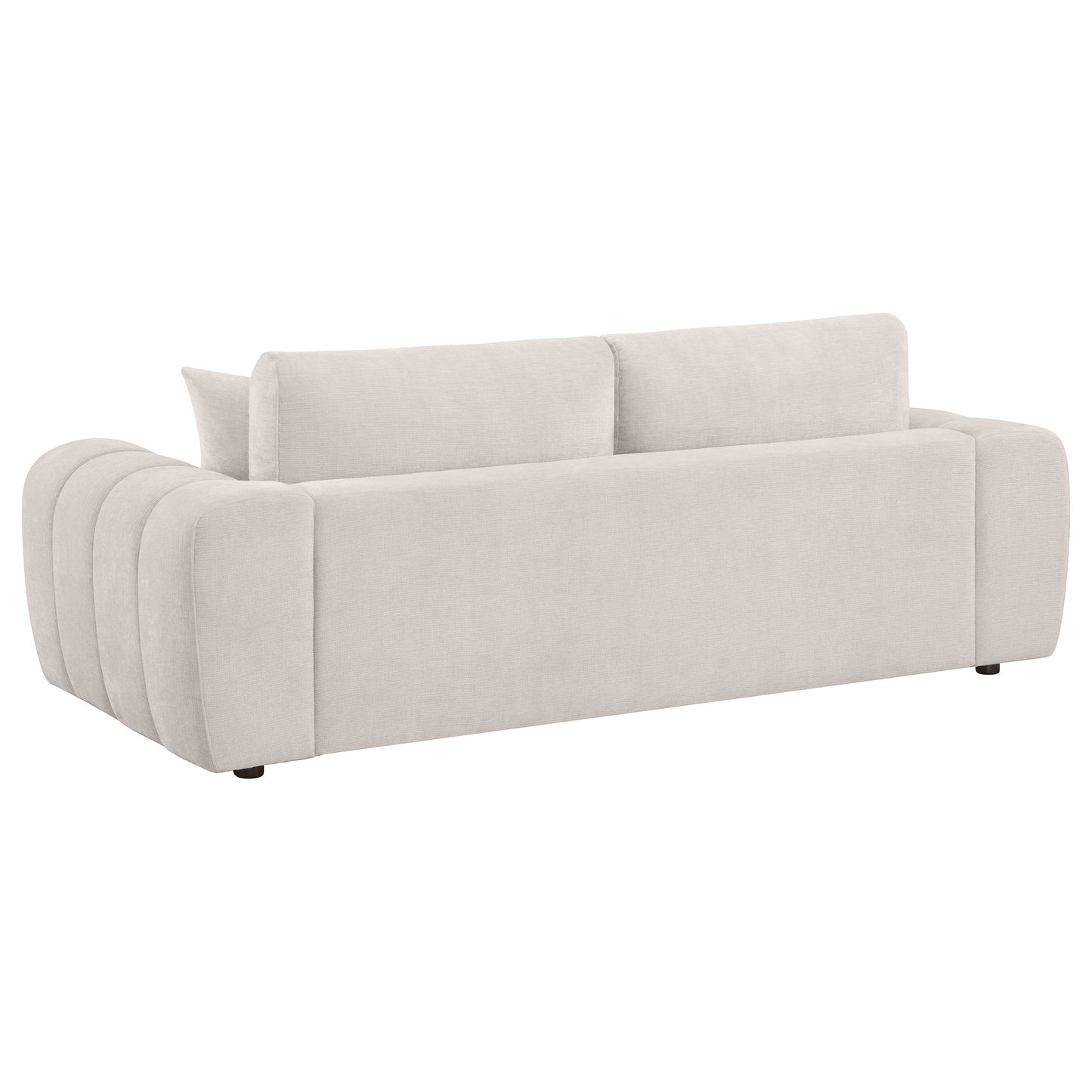 Burnett 4-piece Chenille Upholstered Sofa Set Ivory - Discount Furniture Connection