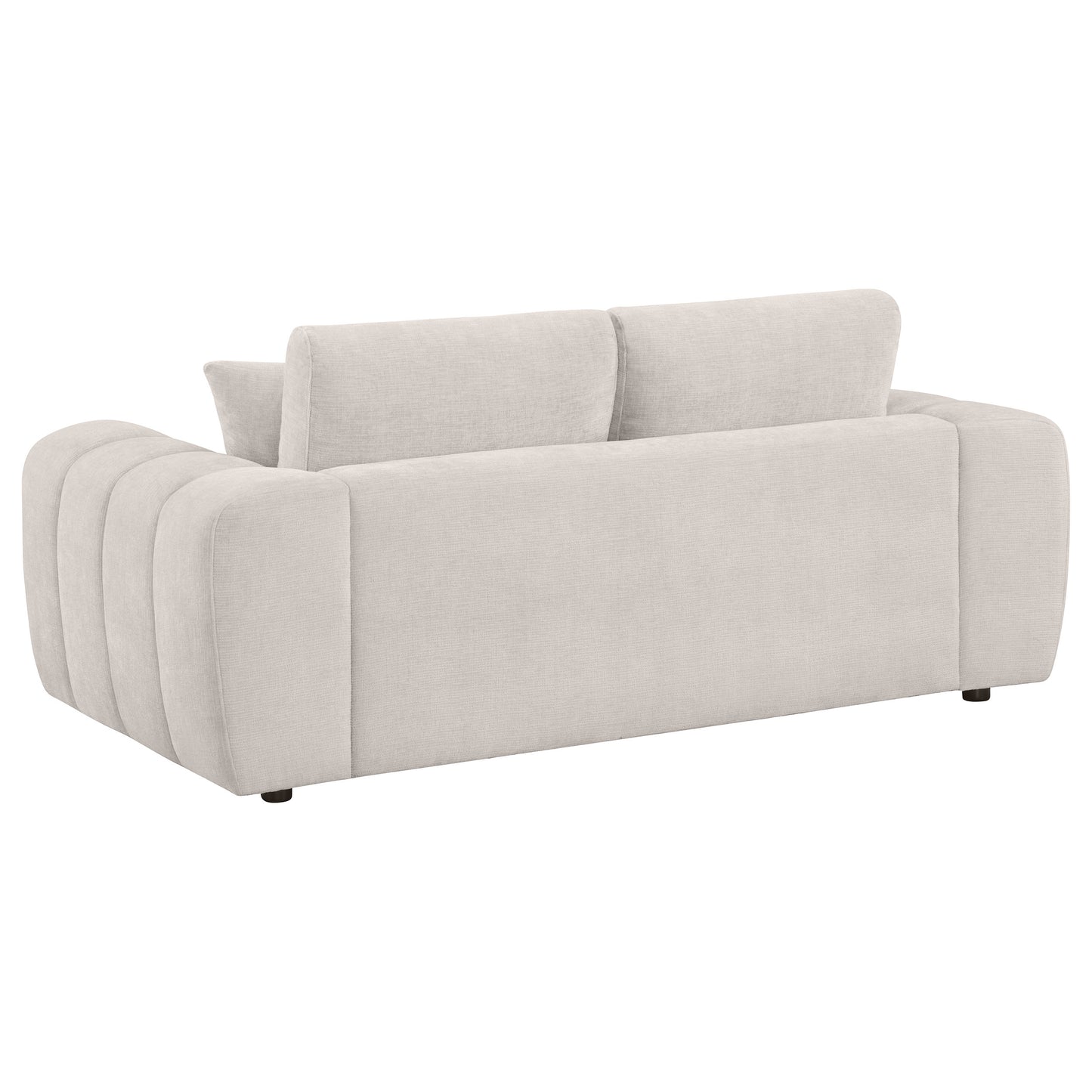Burnett 4-piece Chenille Upholstered Sofa Set Ivory - Discount Furniture Connection