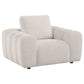 Burnett 4-piece Chenille Upholstered Sofa Set Ivory - Discount Furniture Connection