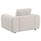 Burnett 4-piece Chenille Upholstered Sofa Set Ivory - Discount Furniture Connection