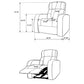 Cyrus 3-piece Upholstered Home Theater Seating