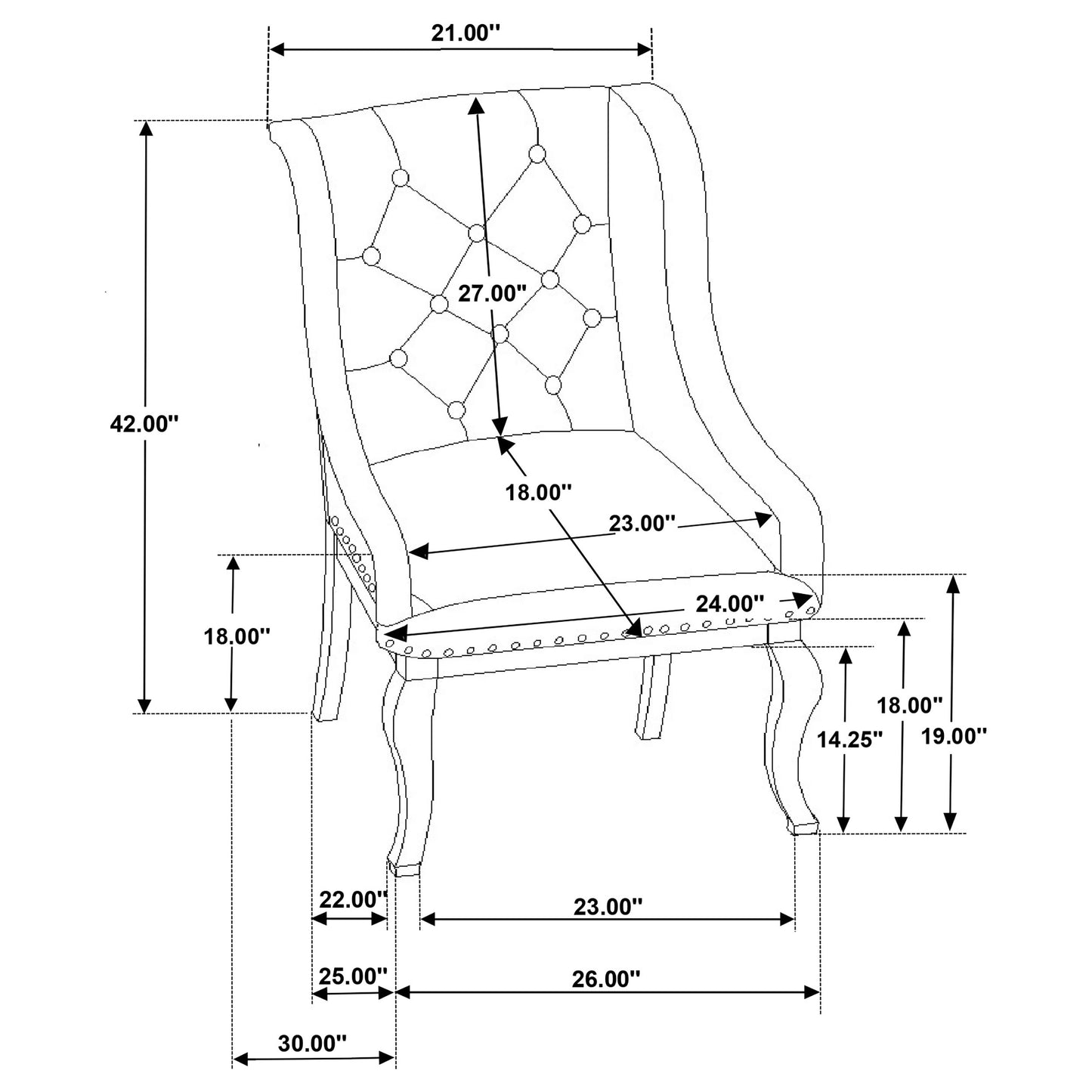 Brockway Upholstered Arm Chair Barley Brown (Set of 2)