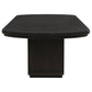 Leandro 9-piece Rectangular Dining Table Set Burnished Black - Discount Furniture Connection