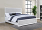 Gracemont 57-inch Eastern King Panel Bed Grey and White - Discount Furniture Connection