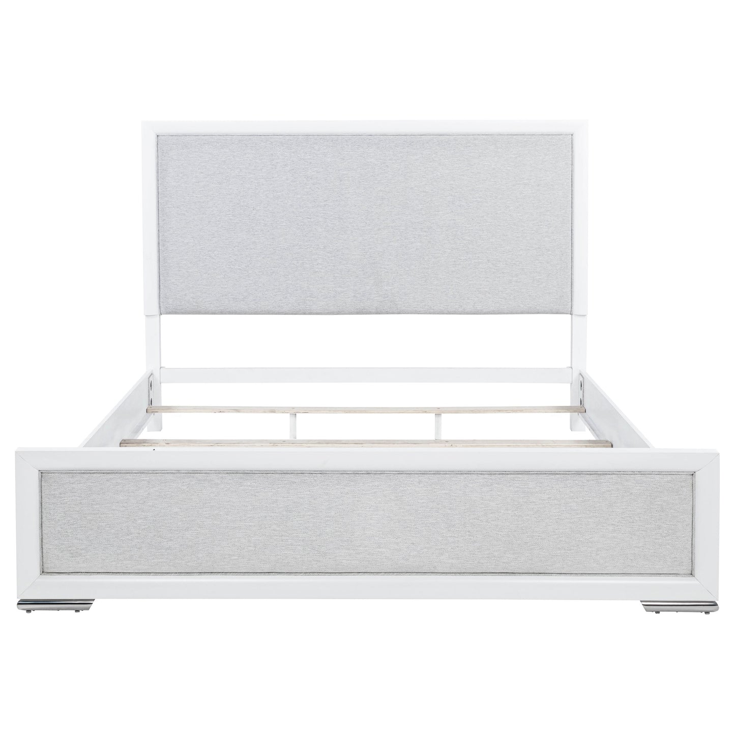 Gracemont 57-inch Eastern King Panel Bed Grey and White - Discount Furniture Connection