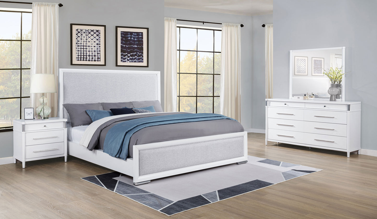 Gracemont 4-piece Eastern King Bedroom Set White - Discount Furniture Connection