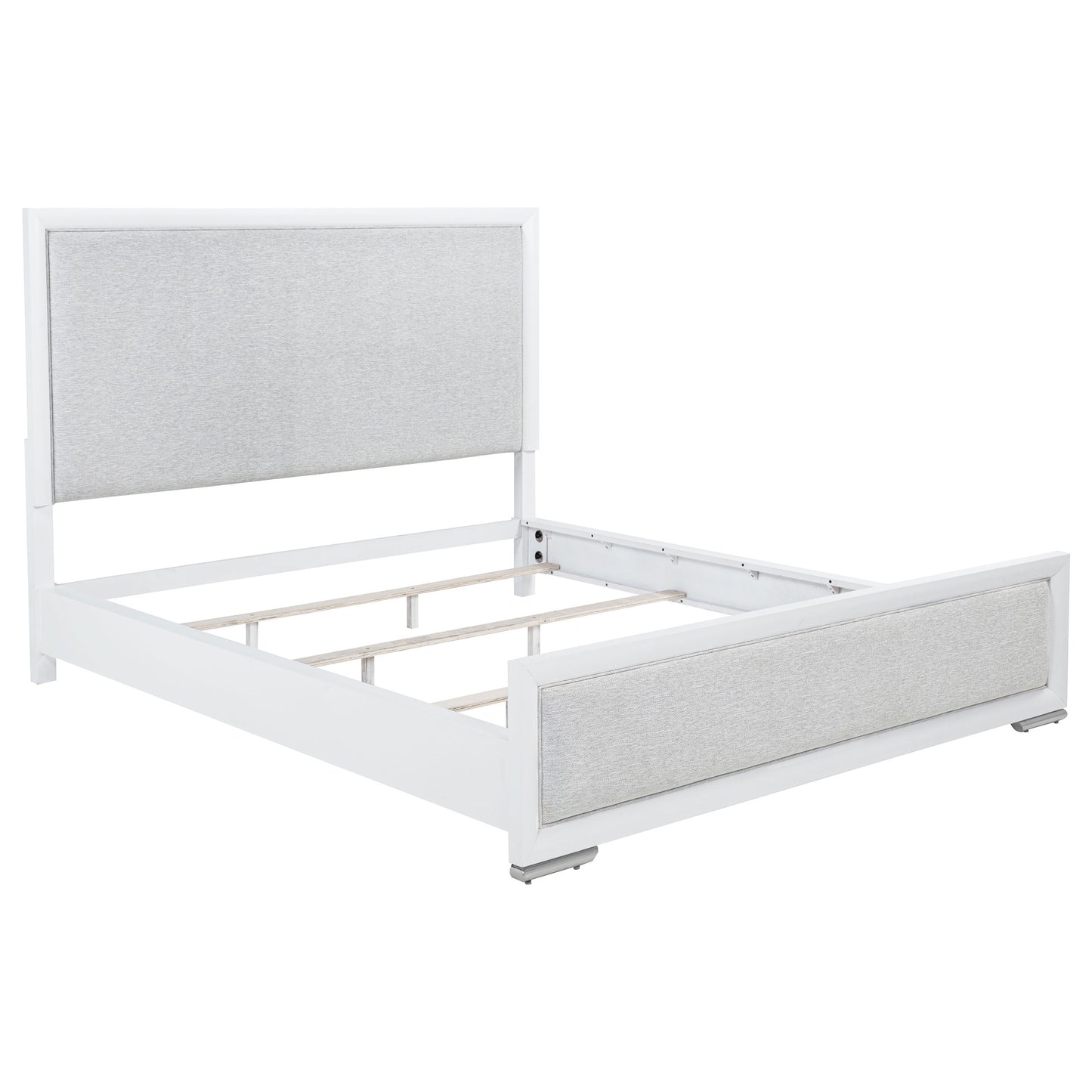 Gracemont 57-inch California King Panel Bed Grey and White - Discount Furniture Connection